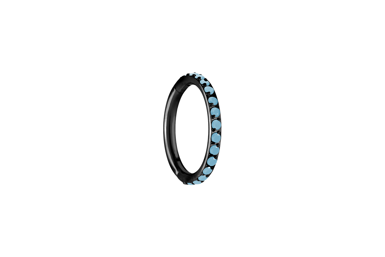 Titan Segmentring Clicker EINGEFASSTE SYNTHETISCHE TÜRKISE